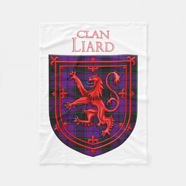 Cobertor De Velo Laird Tartan Scottish Xadrez Lion Rampant (Frente)