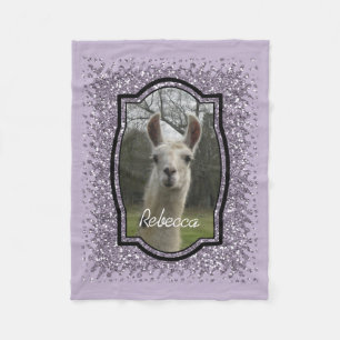 Cobertor De Velo Lama brilhante Sparkling de N na lavanda de Smokey