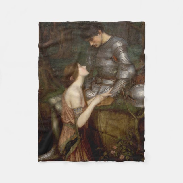 Cobertor De Velo Lamia e o Soldier (por John William Waterhouse) (Frente)