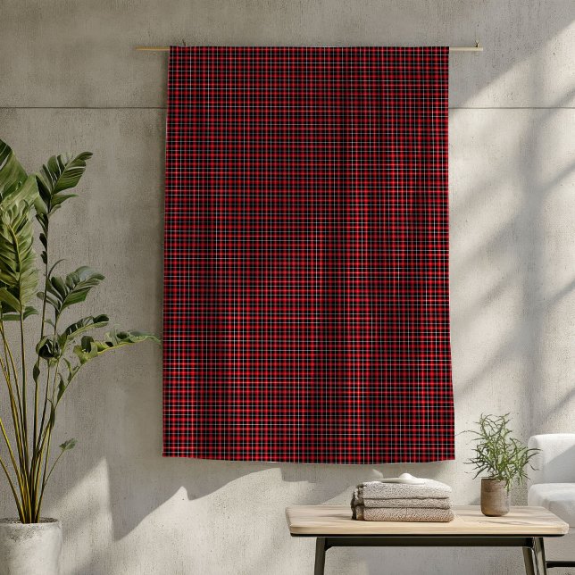 Cobertor De Velo Lâmina de madeira - Xadrez preta vermelha para noi (Lumberjack Throw – Red Black Plaid for Cozy Nights Fleece Blanket)