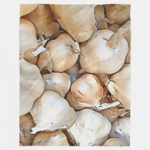 Cobertor De Velo Lâmpadas de Alho - Arte Negra Artística