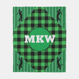 Cobertor De Velo Lança-velo de golfe monograma