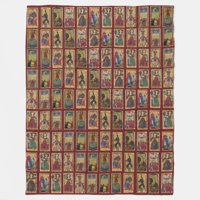 Cobertor De Velo Lance de Gringonneur Tarot (Frente)