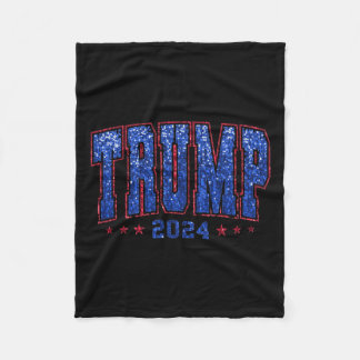 Cobertor De Velo Lantejoulas Falsas Trump 2024 Presidente Faça a Am