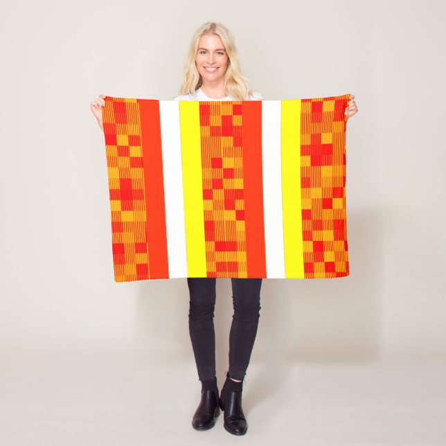 Cobertor De Velo Laranja Amarelo Vermelho (In Situ)