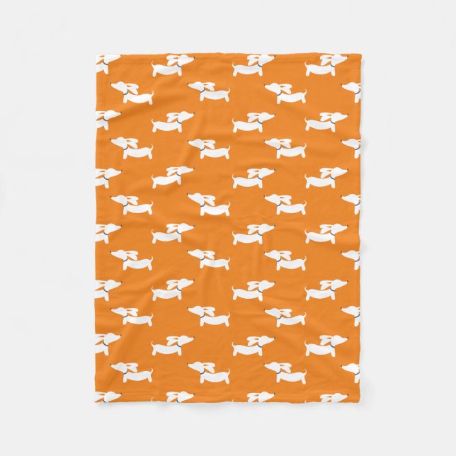 Cobertor De Velo Laranja Dançando Sacos Fleece Blanket Design (Frente)