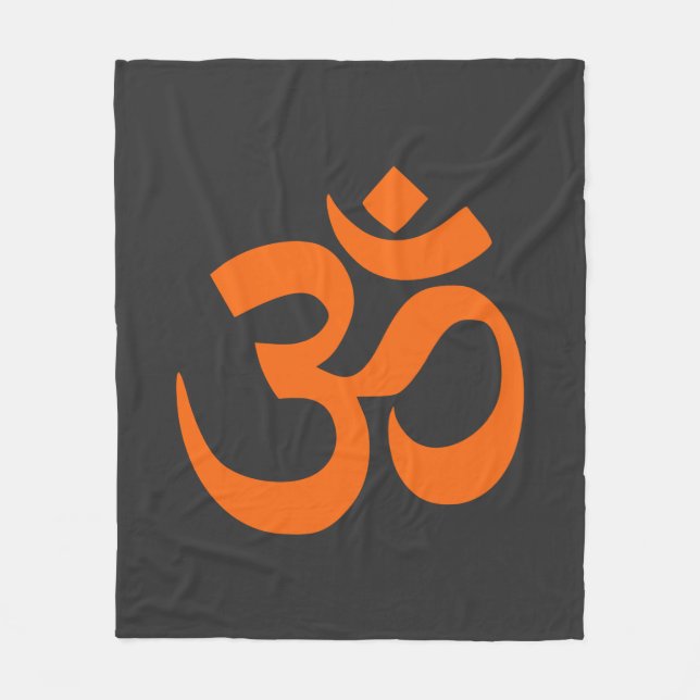 Cobertor De Velo Laranja Moderno Om (Frente)
