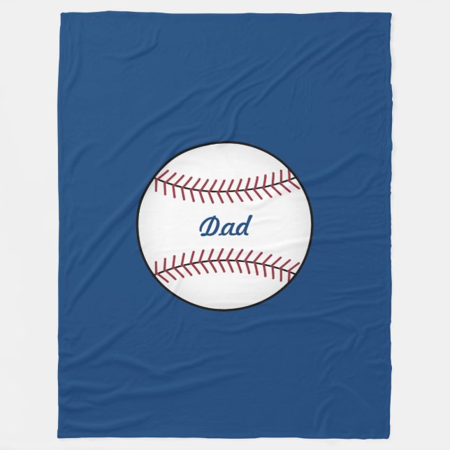Cobertor De Velo Large Baseball Throw Blanket (Frente)