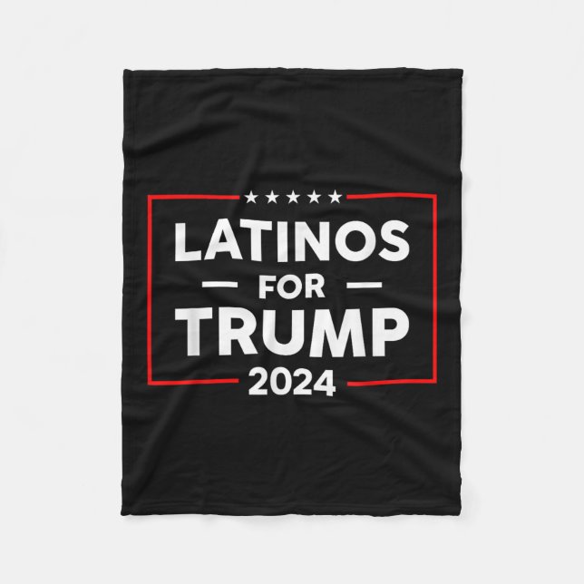 Cobertor De Velo Latinos Para Trump 2024 (Frente)