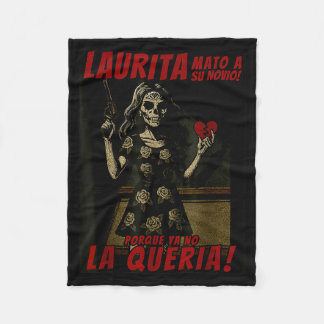 Cobertor De Velo Laurita Matou Seu Namorado Funny Mexican Halloween