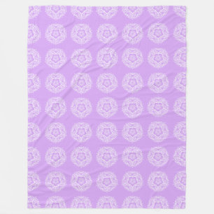 Cobertor De Velo Lavanda Mandala