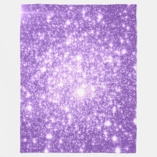 Cobertor De Velo Lavanda Stars Fleece Blanket