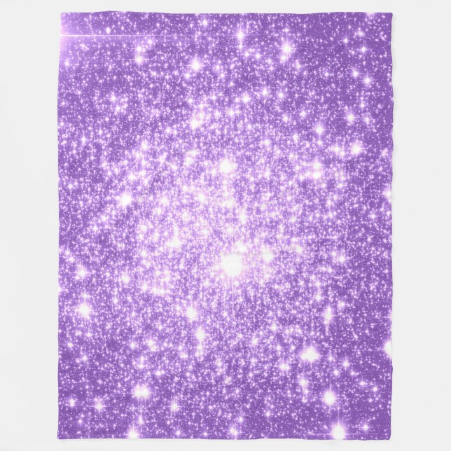 Cobertor De Velo Lavanda Stars Fleece Blanket (Frente)