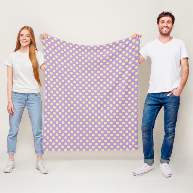 Cobertor De Velo Lavender Lemon Polkadots (In Situ)