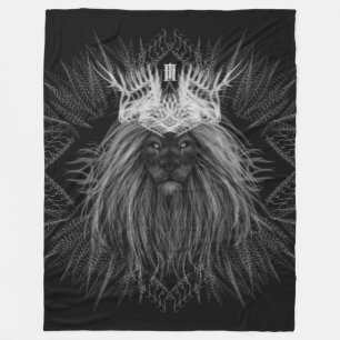 Cobertor De Velo Leão com Monograma Coroa