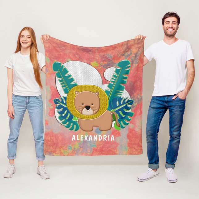 Cobertor De Velo Leão-Leão-Leão-Cinto-Selva-Cama (In Situ)