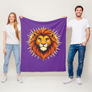 Cobertor De Velo Leão Majestoso – Rei do Poder e da Autoridade