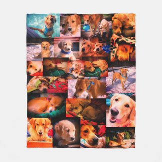 Cobertor De Velo Leeloo & Winston Montage Fleece Blanket [Sangria]