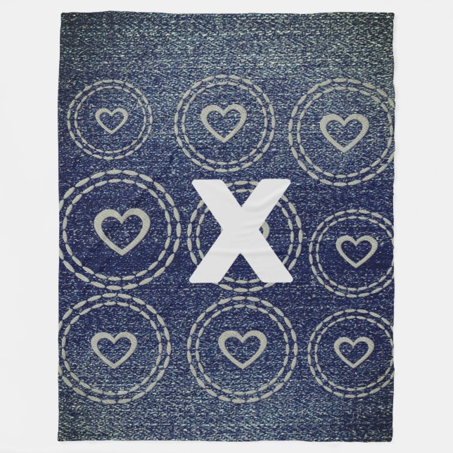 Cobertor De Velo Legal aparência de Denim (Frente)