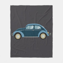 Cobertor De Velo legal carro retrô azul com algemas