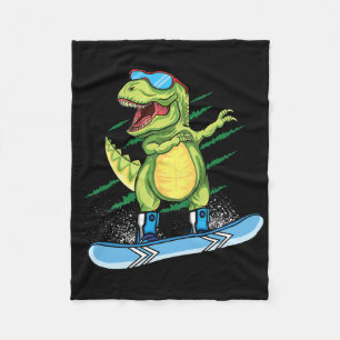 Cobertor De Velo Legal Dinossauro Snowboard Dabbing T Rex Sn