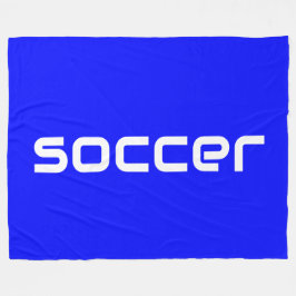 Cobertor De Velo Legal Diversão Texto Do SOCCER Branco Moderno Em A