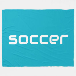 Cobertor De Velo Legal Diversão Texto Do SOCCER Branco Moderno No A