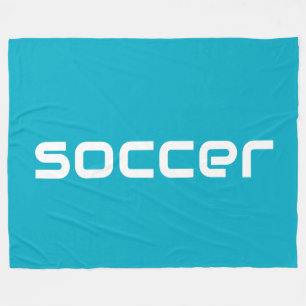 Cobertor De Velo Legal Diversão Texto Do SOCCER Branco Moderno No A