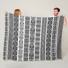 Cobertor De Velo Legal faixas de padrão preto e branco do Boho mode