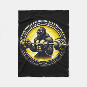 Cobertor De Velo Legal Gorilla Art Bodybuilding Gym Ap