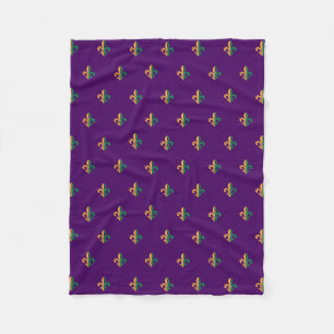 Cobertor De Velo Legal Mardi Gras Fleur de Lis