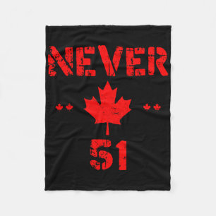 Cobertor De Velo Legal Nunca 51 Estado da rua Canadá Bandeira Funny