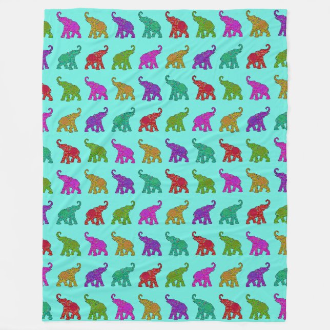 Cobertor De Velo Legal padrão animal - Elefante 8 (Frente)