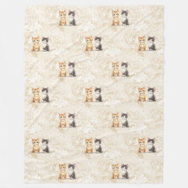 Cobertor De Velo Legal Padrão Animal - Gatos Cutes 5