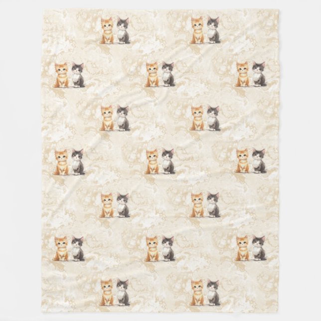 Cobertor De Velo Legal Padrão Animal - Gatos Cutes 5 (Frente)