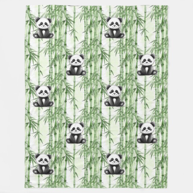 Cobertor De Velo Legal padrão animal - Panda 1 (Frente)