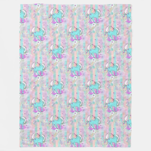 Cobertor De Velo Legal padrão animal - Quadrinha Unicórn 1 (Frente)