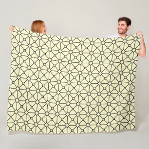 Cobertor De Velo Legal padrão preto e amarelo Boho moderno Rhombus