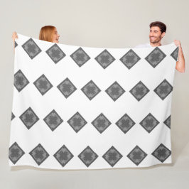 Cobertor De Velo Legal padrão preto e branco do Boho moderno Rhombu