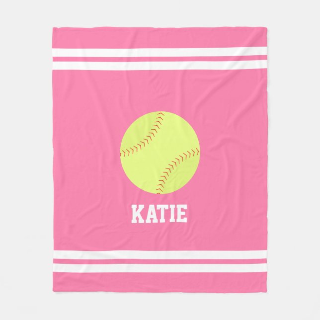 Cobertor De Velo Legal Softball Presos Crianças Personalizadas (Frente)