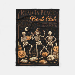 Cobertor De Velo Leia No Peace Book Club Spooky Readers Halloween O