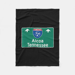 Cobertor De Velo Lembrança de Férias da Alcoa Tennessee Interstate