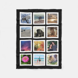 Cobertor De Velo Lembrança quadrada do quadro de Instagram da