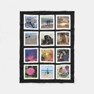Cobertor De Velo Lembrança quadrada do quadro de Instagram da