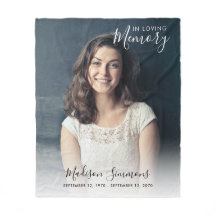 Lembrança Única de Foto em Memória Carinhosa Memor