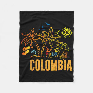 Cobertor De Velo Lembranças da Colômbia Férias 2025 Viagem em Famíl