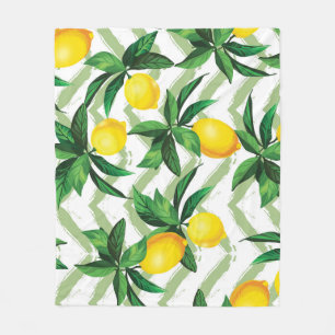 Cobertor De Velo Lemon zigzag: modelo desenhado à mão.