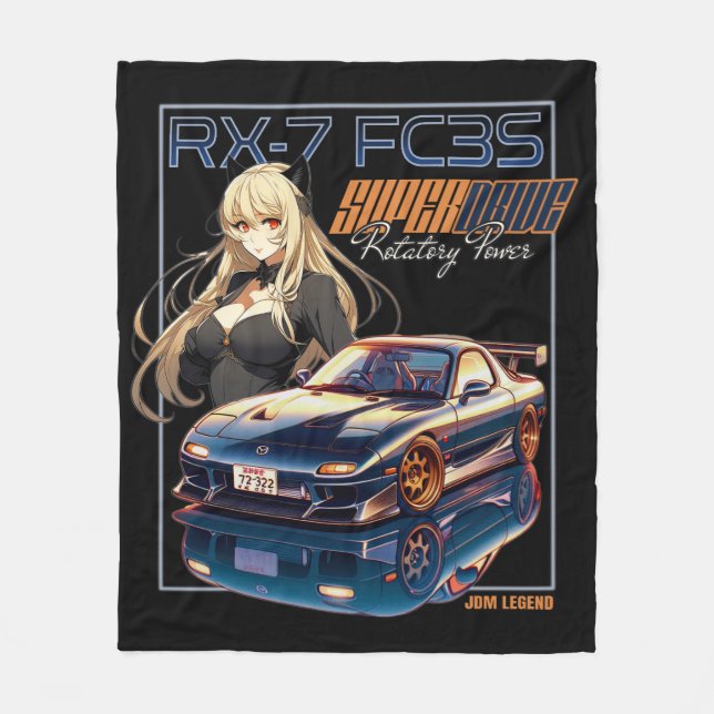 Cobertor De Velo LEND do JDM: potência rotativa RX-7 FC3S (Frente)