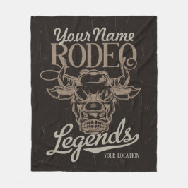 Cobertor De Velo Lendas de coroa ocidental antiga do Rodeo Personal