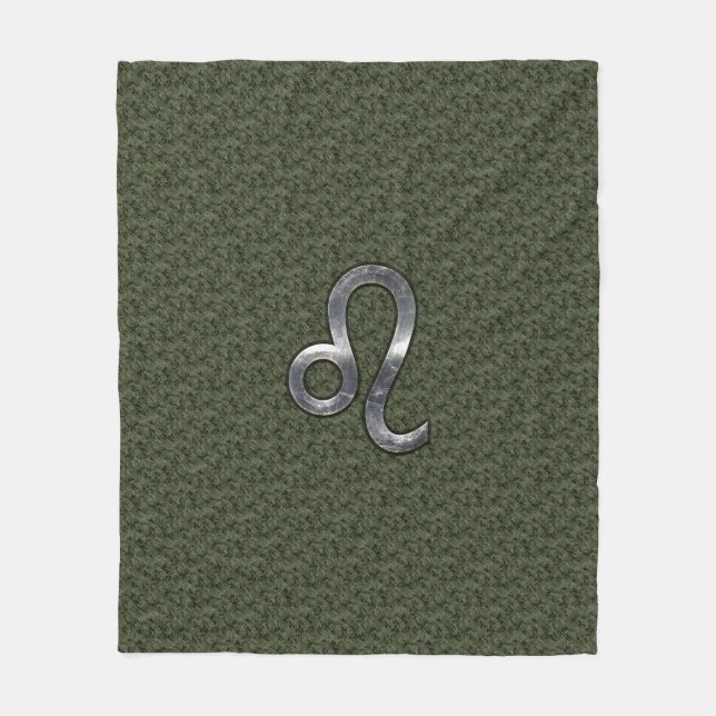 Cobertor De Velo Leo Zodiac Sinal na Camo Digital Verde-Oliva (Frente)